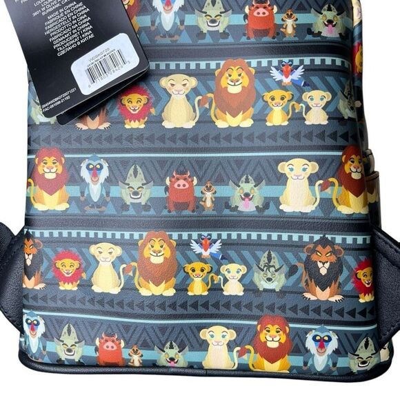 NEW Loungefly CL Exclusive Disney Lion King Tribal Chibi Mini Backpack main image 4